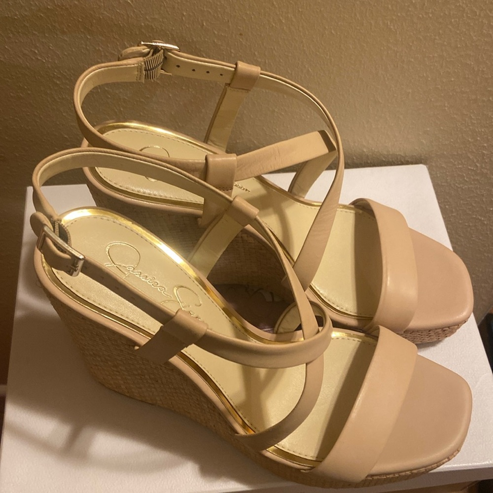Jessica Simpson wedges.  Never worn